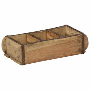Holztablett Braun 4er Set Upgecycelt