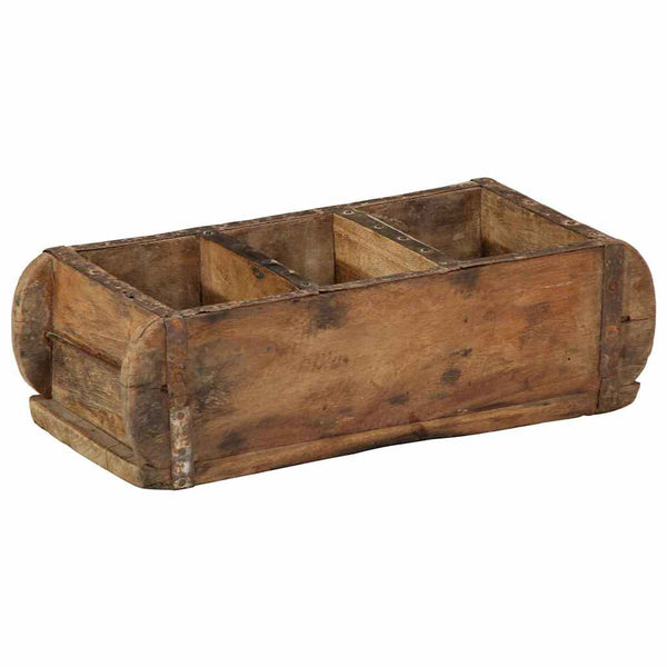 Holztablett Braun 4er Set Upgecycelt
