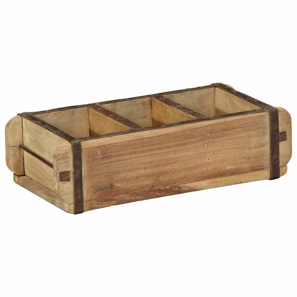 Holztablett Braun 4er Set Upgecycelt