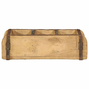 Holztablett Braun 4er Set Upgecycelt