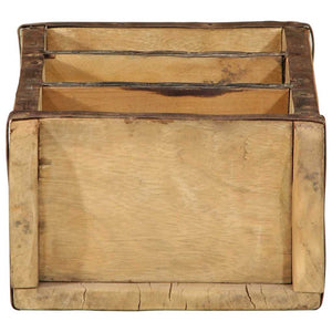 Holztablett Braun 4er Set Upgecycelt