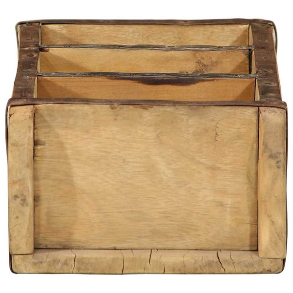 Holztablett Braun 4er Set Upgecycelt