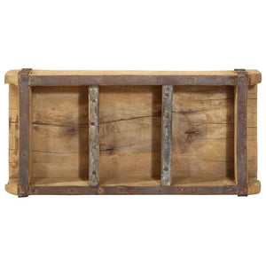 Holztablett Braun 4er Set Upgecycelt