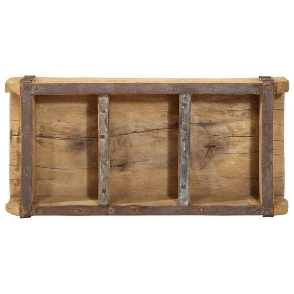 Holztablett Braun 4er Set Upgecycelt