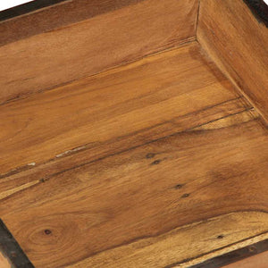 Braune Holztabletts, 2er-Set