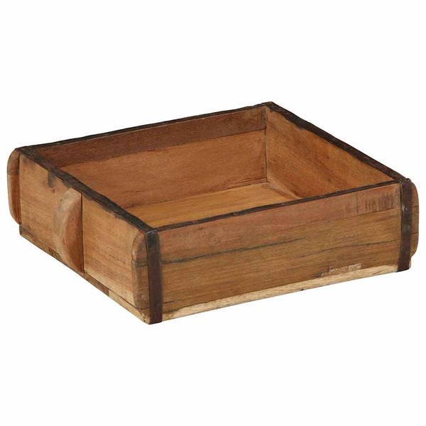 Braune Holztabletts, 2er-Set