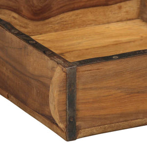Holztablett Braun 4er-Set