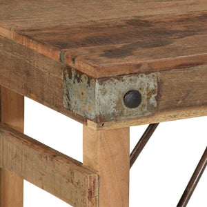 Beistelltisch Braun Massivholz 110cm
