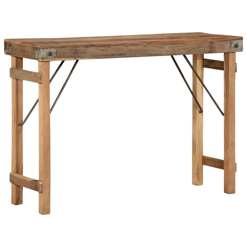 Beistelltisch Braun Massivholz 110cm