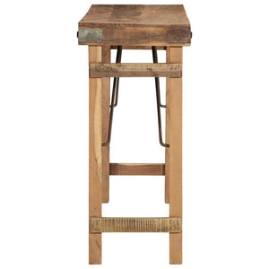 Beistelltisch Braun Massivholz 110cm