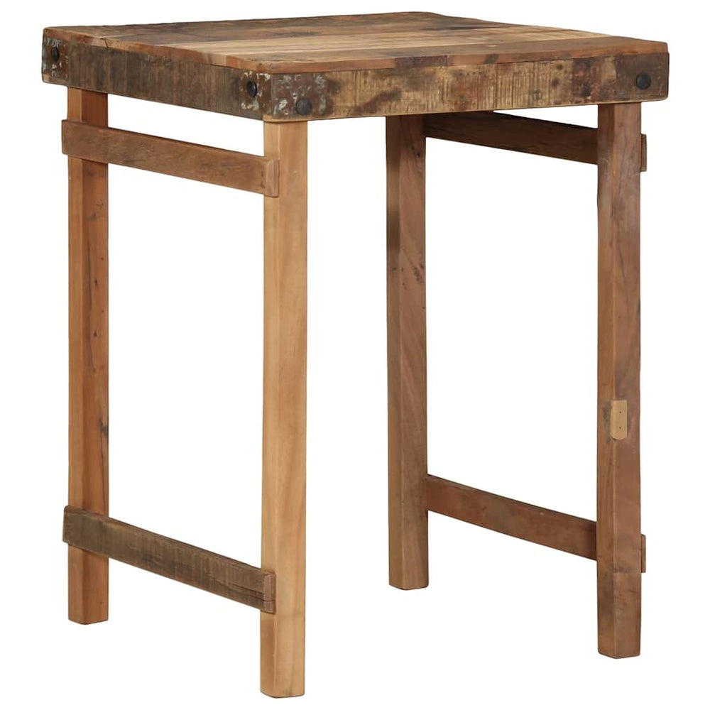 Esstisch Braun Recyceltes Massivholz 60x55x76 cm