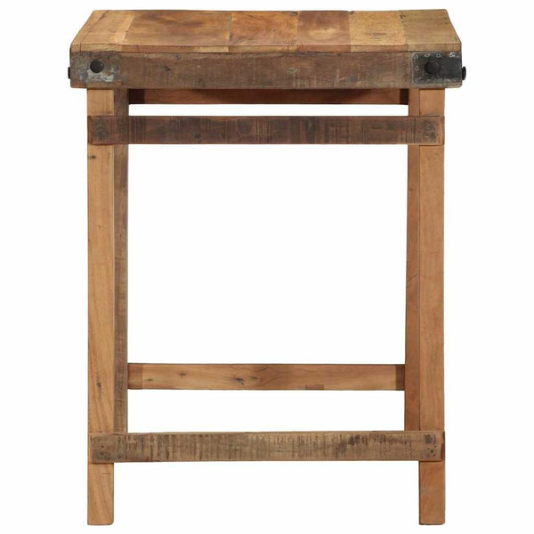 Esstisch Braun Recyceltes Massivholz 60x55x76 cm