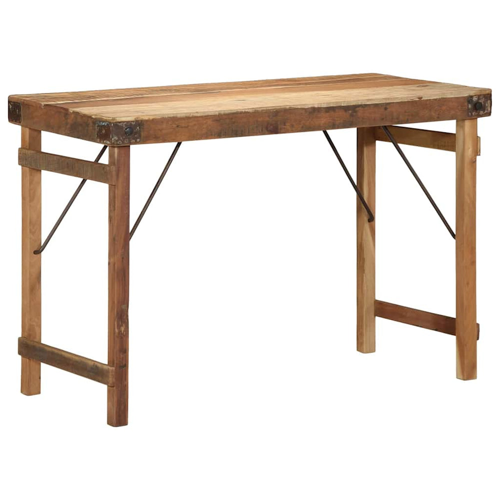 Esstisch Braun Recyceltes Massivholz 110 cm