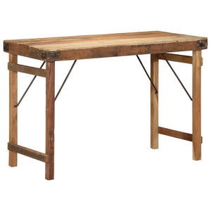 Esstisch Braun Recyceltes Massivholz 110 cm