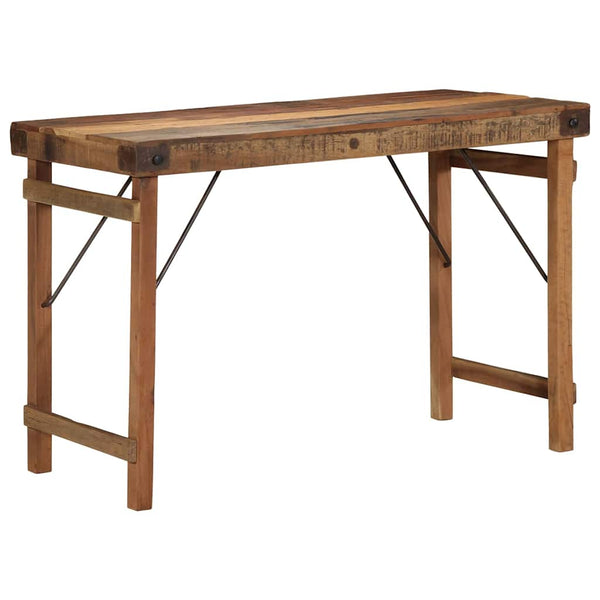 Esstisch Braun Recyceltes Massivholz 110 cm