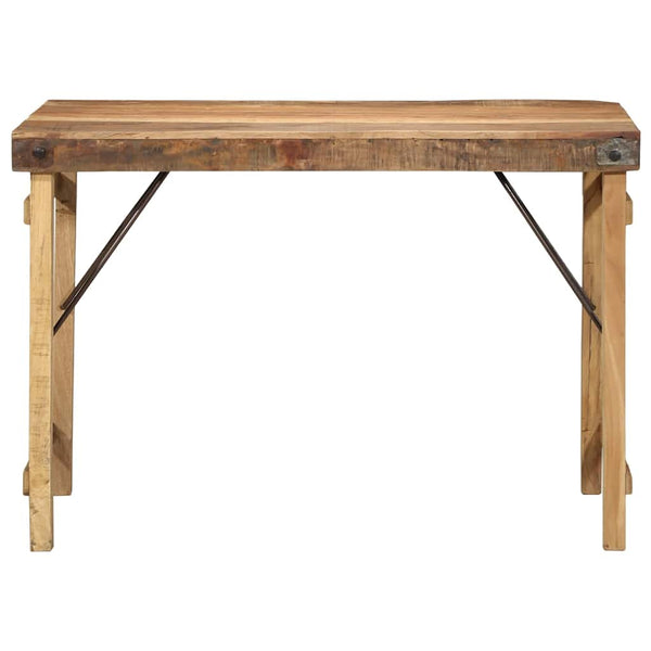 Esstisch Braun Recyceltes Massivholz 110 cm