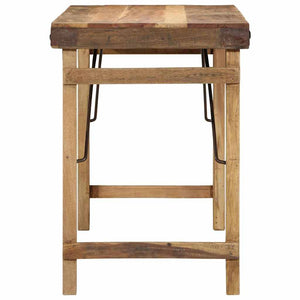 Esstisch Braun Recyceltes Massivholz 110 cm
