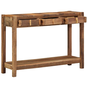 Konsolentisch Braun Massivholz 107cm