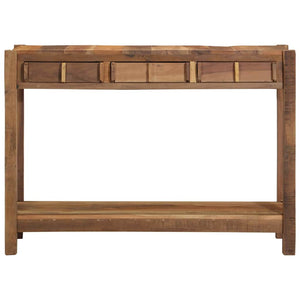 Konsolentisch Braun Massivholz 107cm