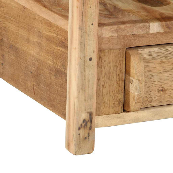 Beistelltisch Braun Altholz 43x32x46cm