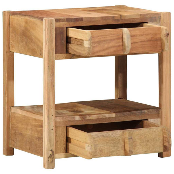 Beistelltisch Braun Altholz 43x32x46cm