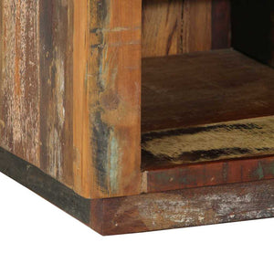 Brauner Schuhschrank aus Altholz 110 cm