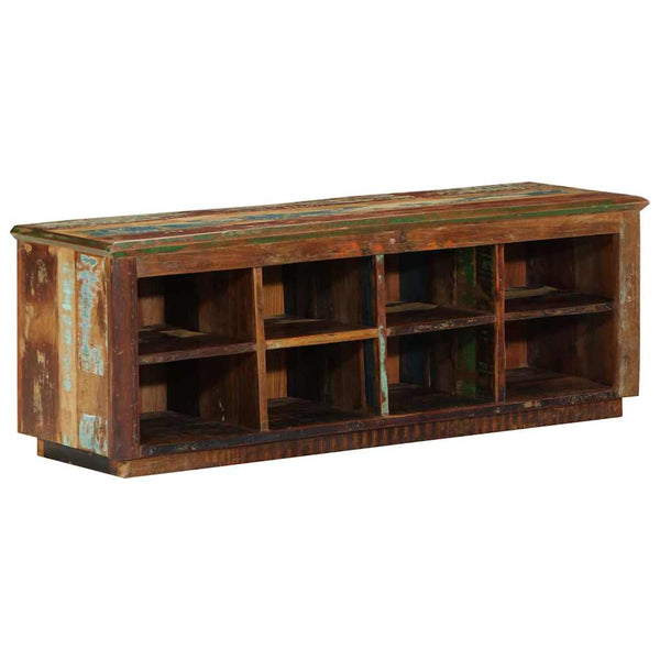 Brauner Schuhschrank aus Altholz 110 cm