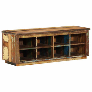 Brauner Schuhschrank aus Altholz 110 cm