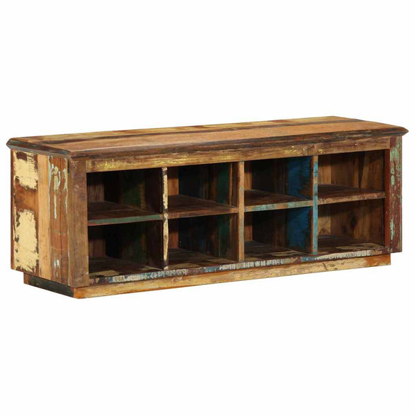 Brauner Schuhschrank aus Altholz 110 cm