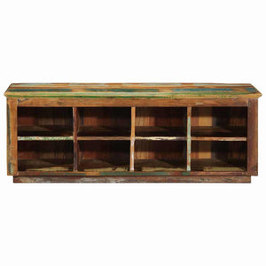 Brauner Schuhschrank aus Altholz 110 cm