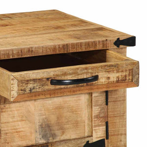 Couchtisch Braun Mango Massivholz 90x50 cm