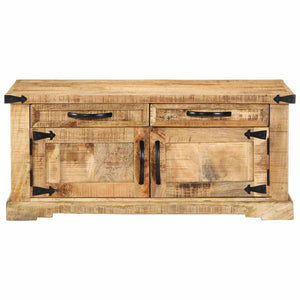 Couchtisch Braun Mango Massivholz 90x50 cm