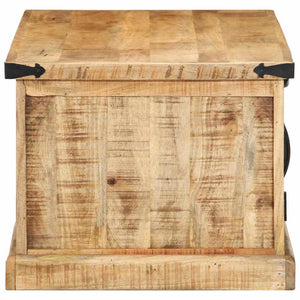 Couchtisch Braun Mango Massivholz 90x50 cm