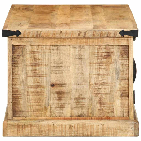 Couchtisch Braun Mango Massivholz 90x50 cm