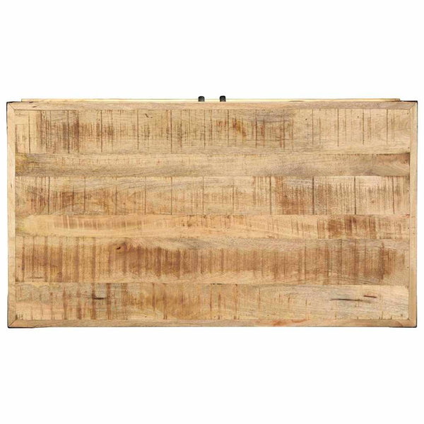 Couchtisch Braun Mango Massivholz 90x50 cm