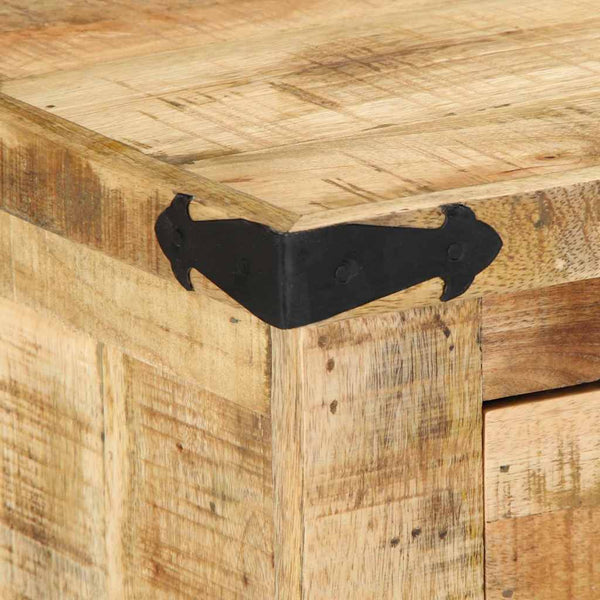 Bank mit Schubladen Braun Mango Holz