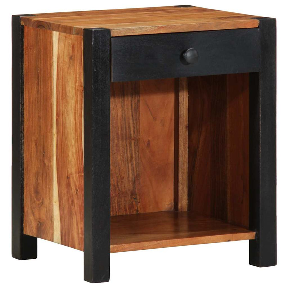 vidaXL Nightstand 2 pcs Brown 40 x 35 x 50 cm Solid Acacia Wood