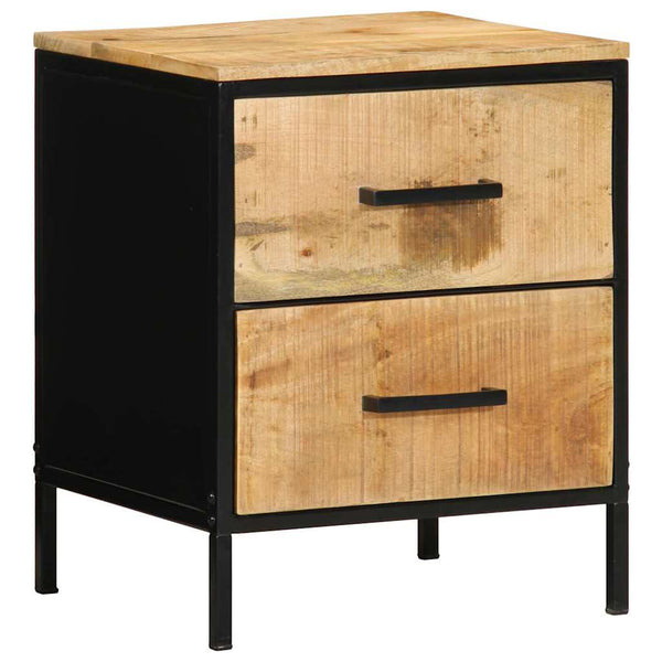 Nachttisch 2er Set Braun/Schwarz 40x35x50 cm