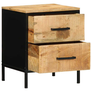 Nachttisch 2er Set Braun/Schwarz 40x35x50 cm