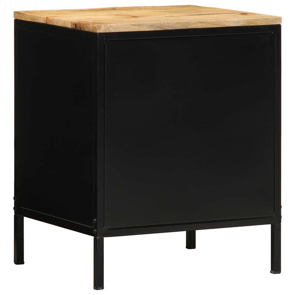 Nachttisch 2er Set Braun/Schwarz 40x35x50 cm