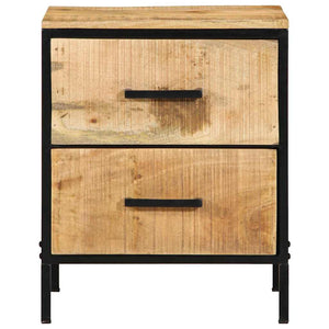 Nachttisch 2er Set Braun/Schwarz 40x35x50 cm