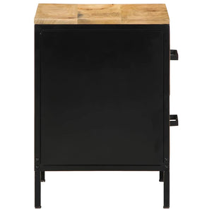 Nachttisch 2er Set Braun/Schwarz 40x35x50 cm