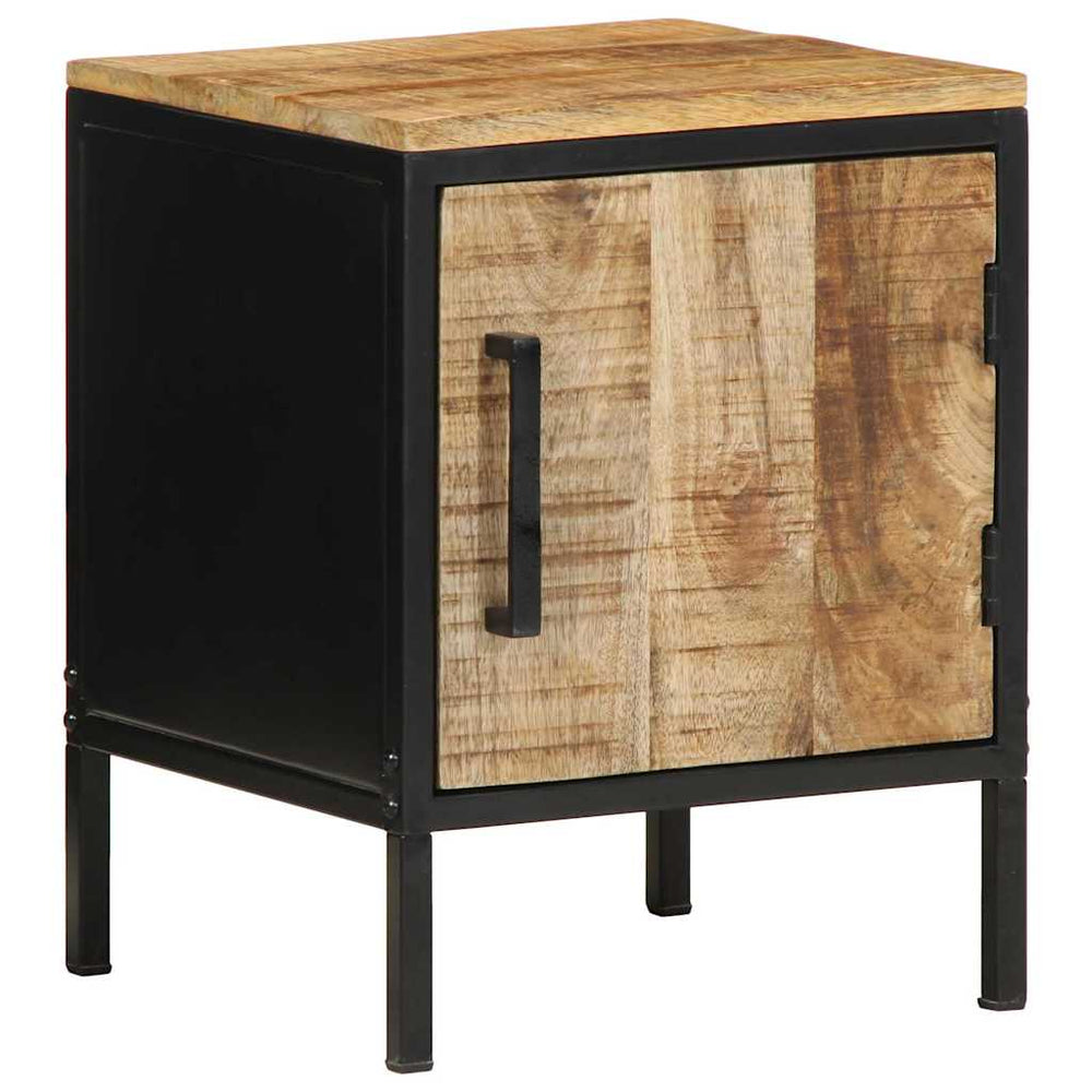 vidaXL Nightstand Brown and Black 30 x 30 x 40 cm