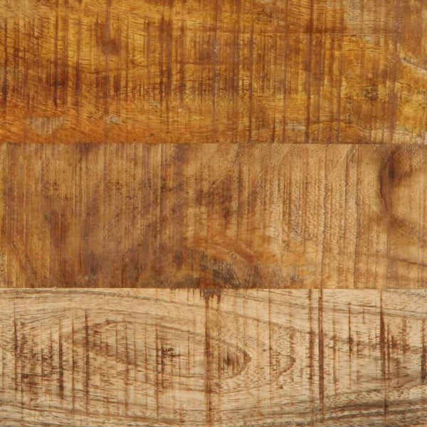 Nachttisch Mango Massivholz Braun Schwarz 50x45 cm