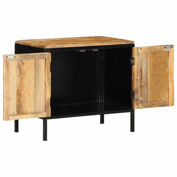 Nachttisch 2er Set Braun Schwarz 50x30x45cm