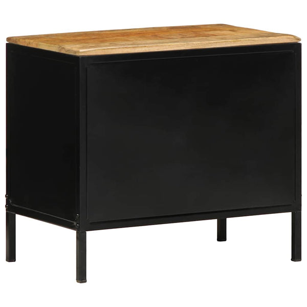 Nachttisch 2er Set Braun Schwarz 50x30x45cm