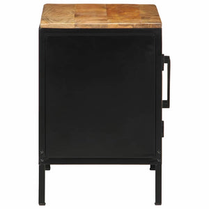 Nachttisch 2er Set Braun Schwarz 50x30x45cm