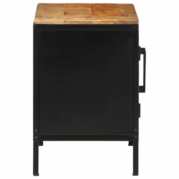 Nachttisch 2er Set Braun Schwarz 50x30x45cm