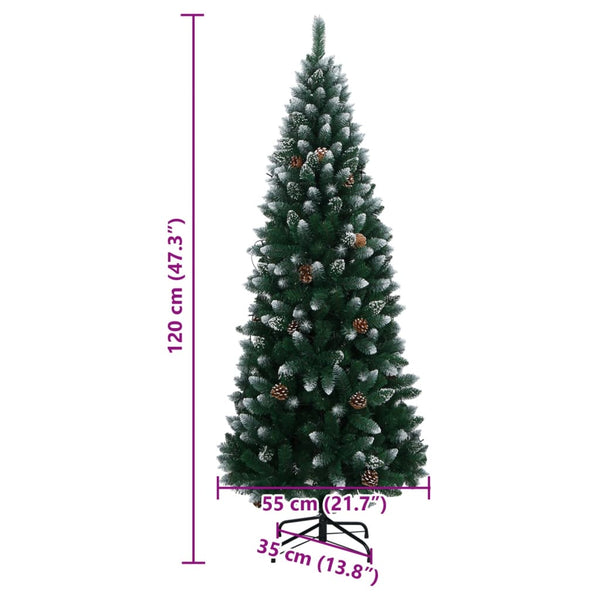 Künstlicher Weihnachtsbaum mit LEDs, 120cm