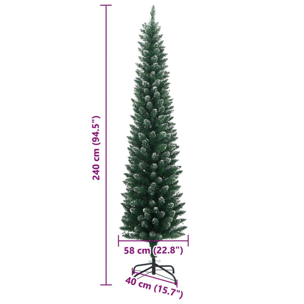 Schlanker LED Weihnachtsbaum 240cm